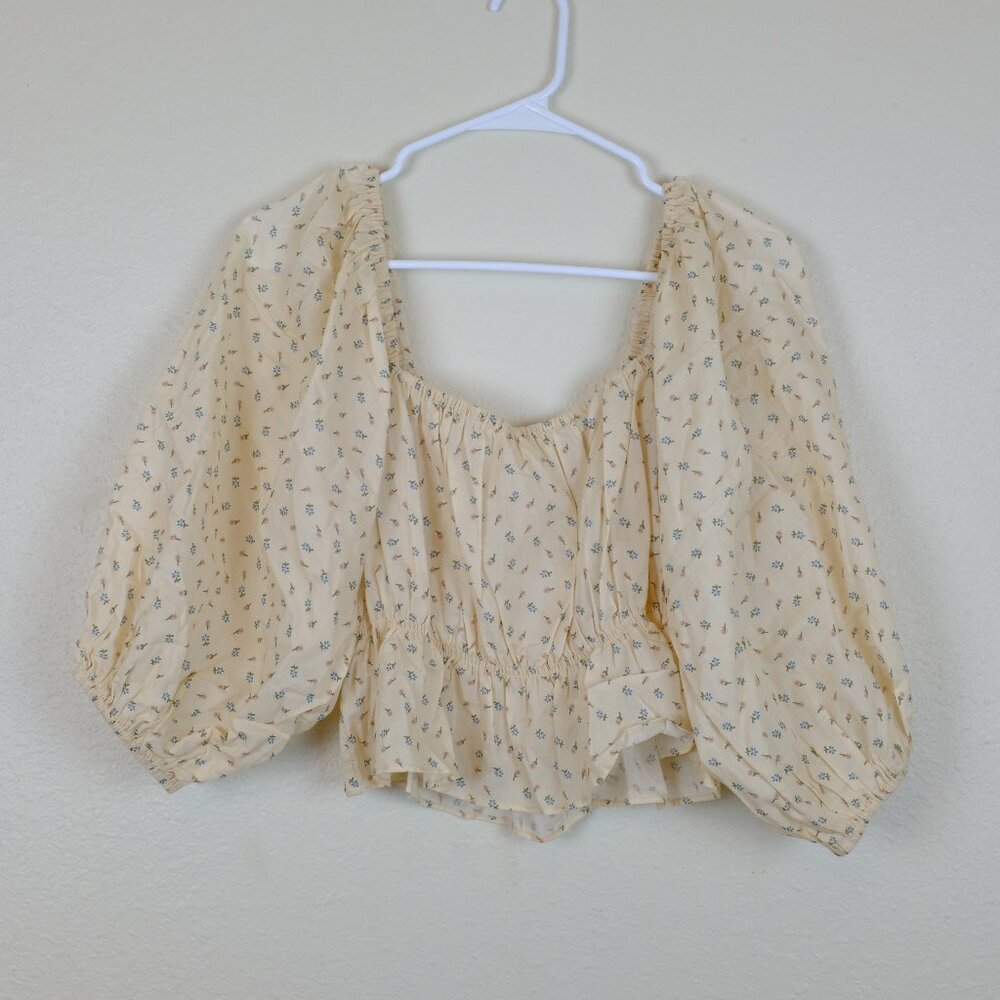 Christy Dawn Cream Floral Top
